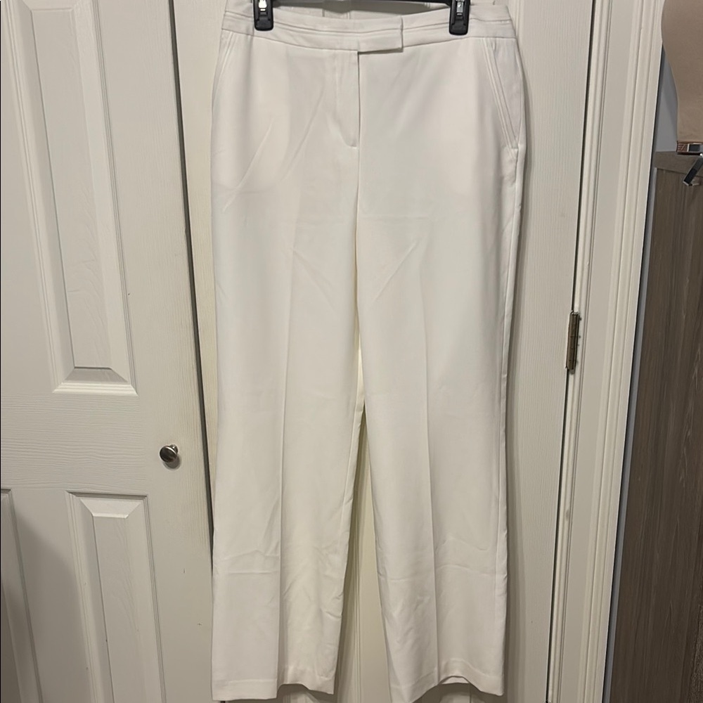 Larry Levine Plus Stretch Wide Leg Trousers